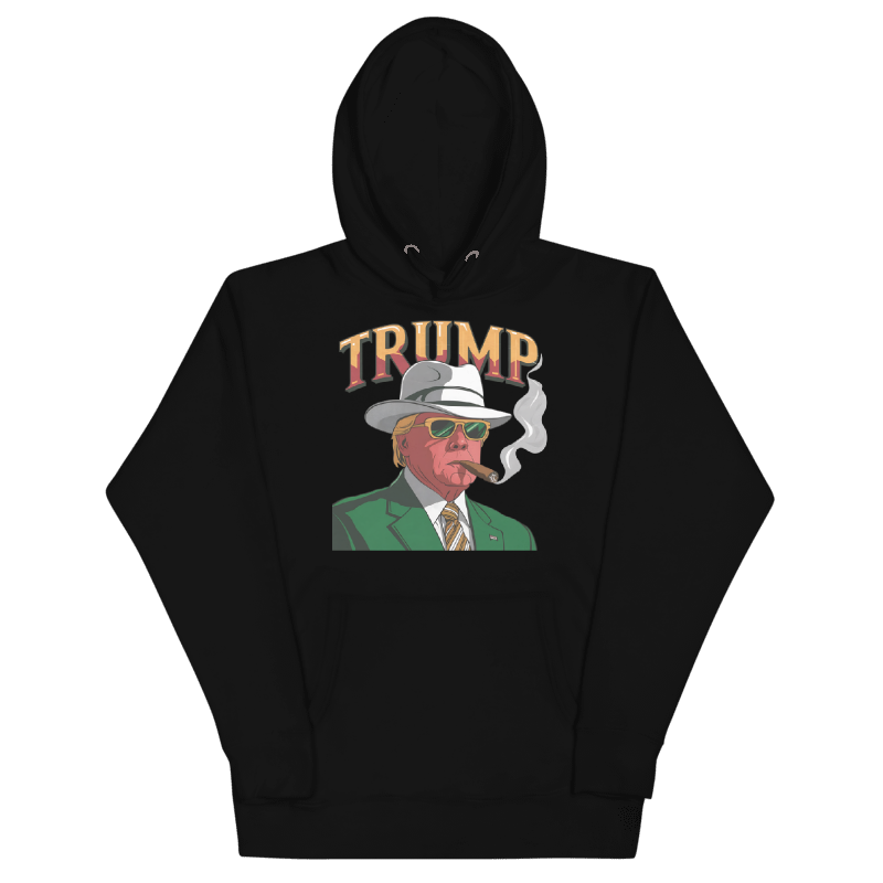 Donald Trump Black Cotton Hoodie Unisex